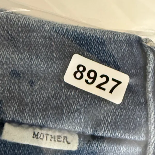 MOTHER The Looker Ankle Fray Skinny Jeans Chain Of‎ Destiny Distressed Size 25 - Image 13