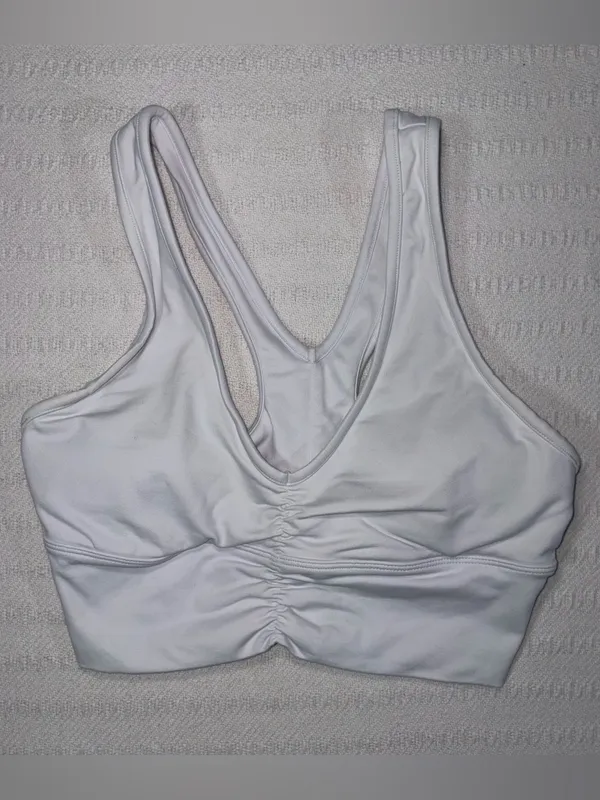 Alo Yoga Womens Wild Thing Sports Bra Top Size S White Athleisure Workout Gym - Image 2