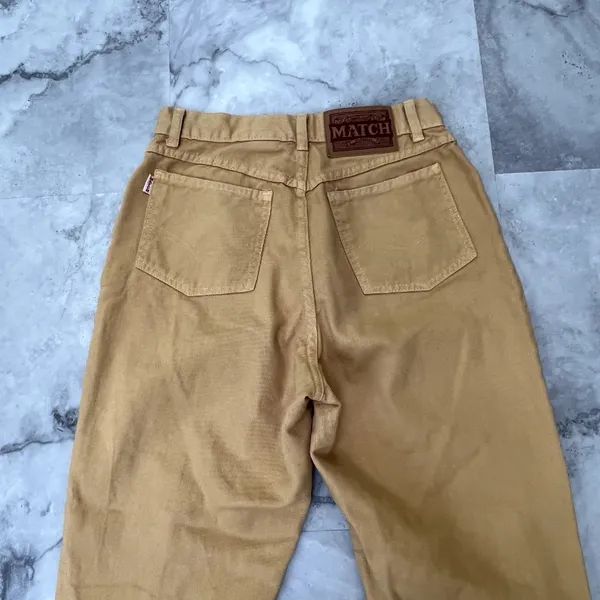 Yellow Classic Vintage Match Dull Yellow Jeans Size 10 (Fits like a‎ modern 4) - Image 6