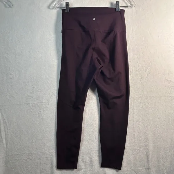 YOGALICIOUS LUX Women's Dark Plum High Waist‎ Leggings Size L Activewear - Image 2