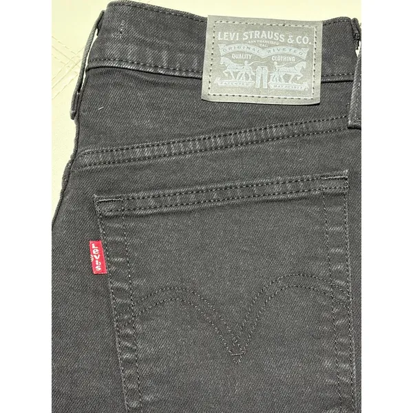 Levi's Black Wedgie Straight Denim Jeans size 27 NEW - Image 9