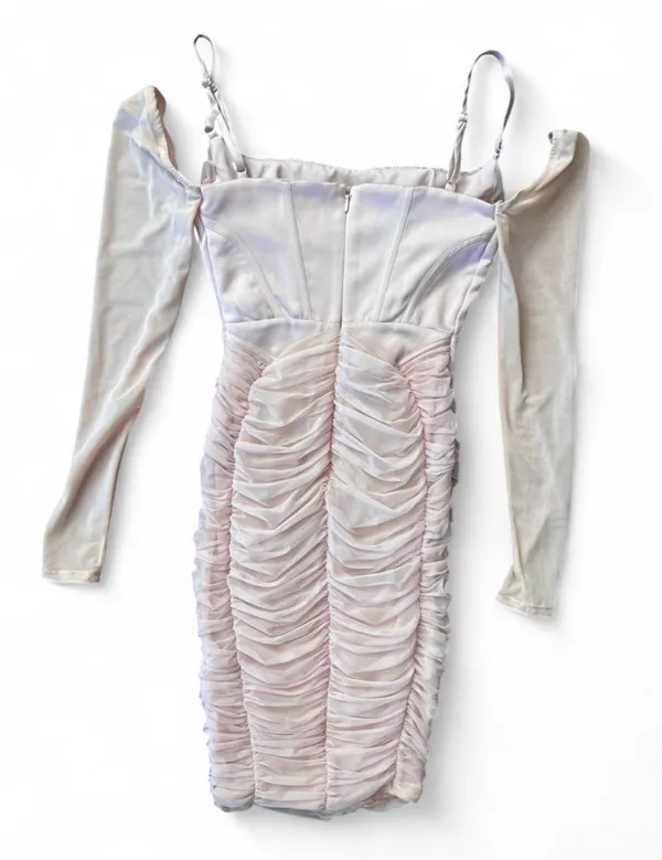 House of CB Freyja Crystal Gathered Corset Dress - Image 8