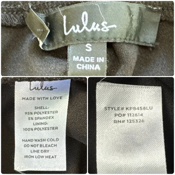 LULUS Thinking Out Loud Backless Black Jumpsuit Criss Cross Open Back Wide Leg S - Image 10
