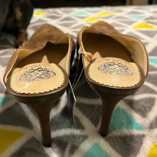 Brown Leather Pointed heeled Mules - Image 4