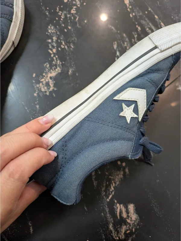 Converse Navy Unisex Sneakers Size 8.5 - Image 9