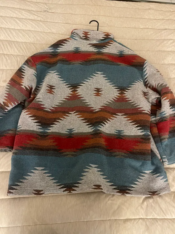 Aztec Printed Jacket Size 3X - Image 2