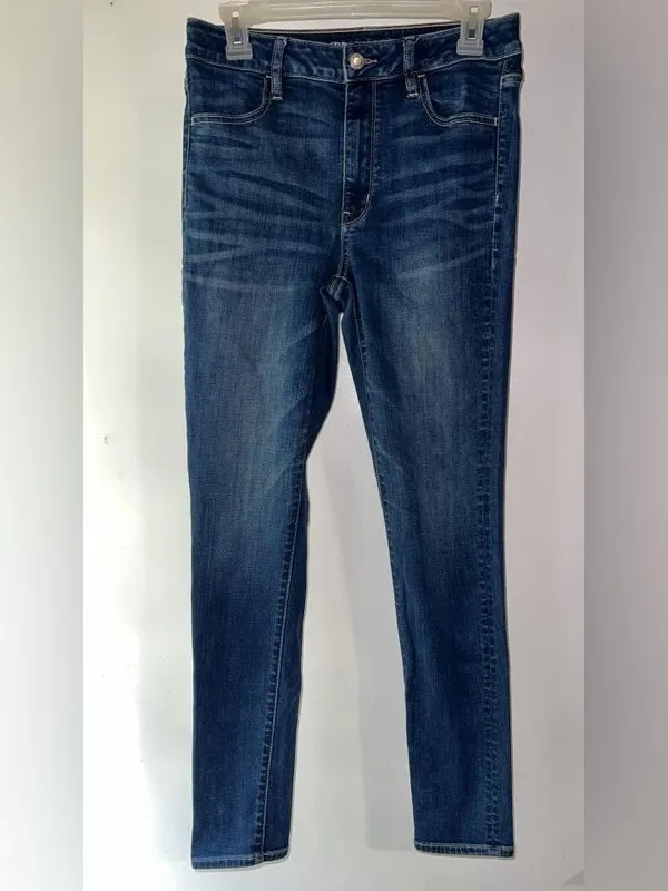 American Eagle Outfitters Slim Skinny Jeans in Dark Blue Wash - Image 2