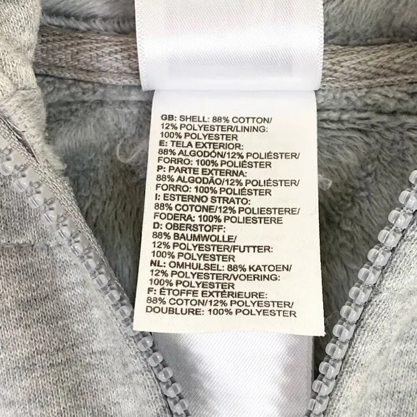 The North Face Timberwood Grey Plush Faux Fur Lined Zip Up Hooded Jacket Size M - Image 6