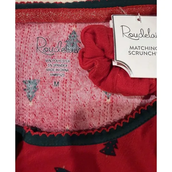 NWT Roudelain red long-sleeve Christmas Theme pajama set - Pants And Top Medium - Image 5