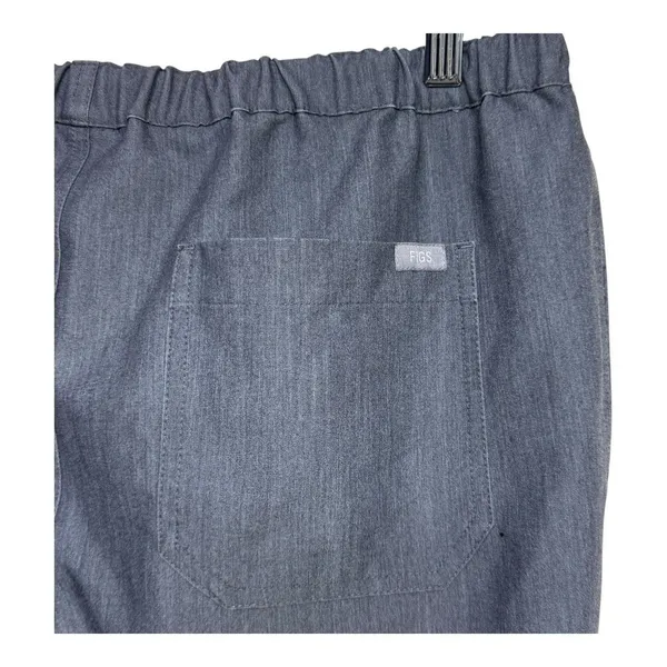 FIGS Awesome Gray Drawstring Scrub Pants Medical Doctor Nurse Women large short - Image 4