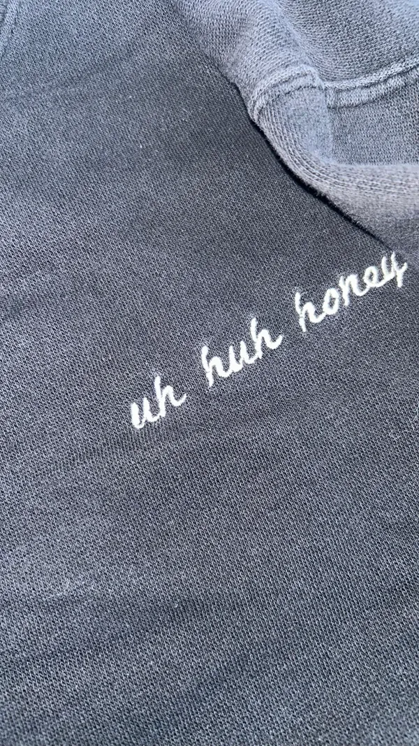 PacSun Uh Huh Honey Distressed Crop Crewneck - Image 2