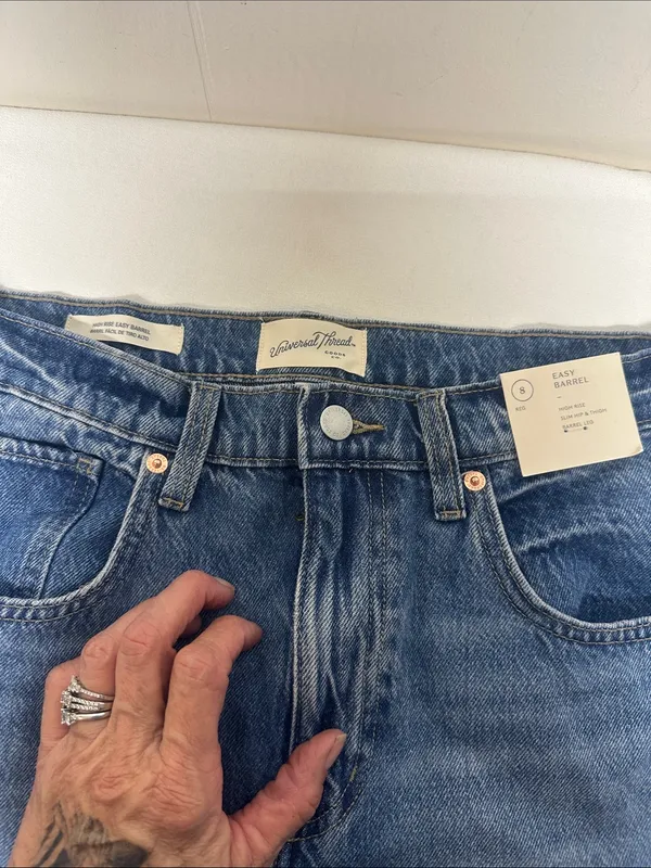 Universal Thread Blue High-Rise Wide-Leg Jeans - Image 2