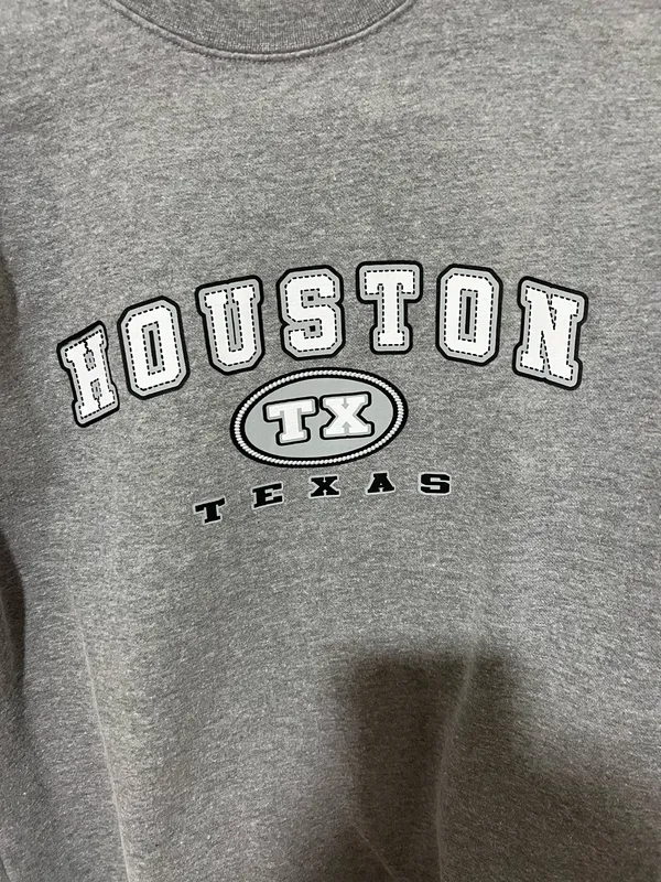 Houston Texas sweatshirt Gray Size M - Image 2