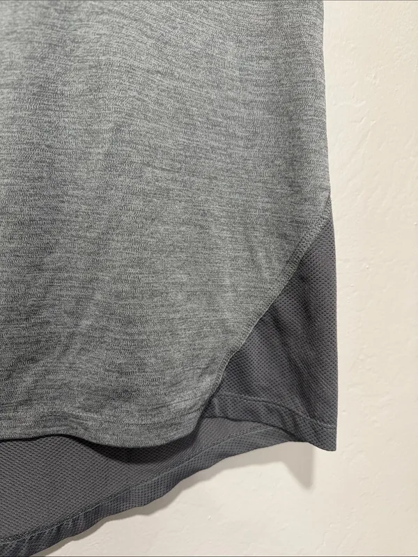 Nike Running Women's Gray Short Sleeve Athletic Tee with Mesh Panels - Image 3
