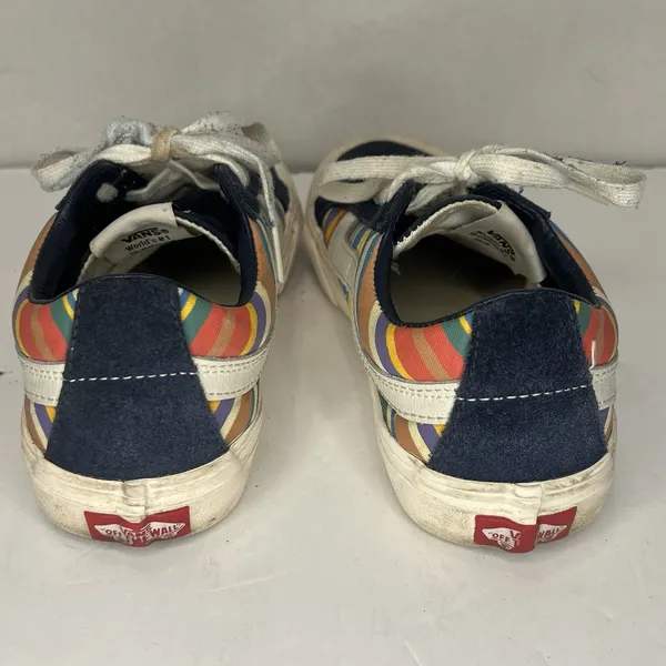 Vans Old Skool UltraCush Retro Stripes Dress Blues Women 7 Men 5.5 Skate‎ Shoes - Image 4