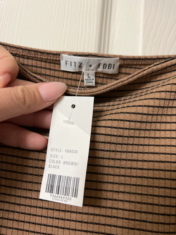 12th Tribe Long Sleeve Striped Top - Image 3