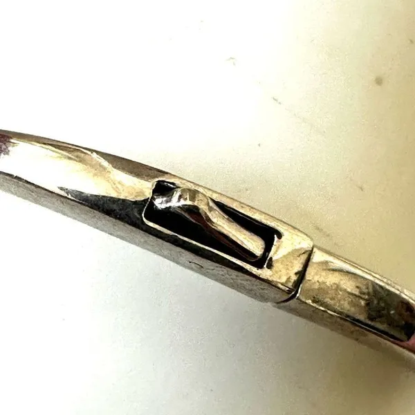 Silver tone rhinestone bangle bracelet - Image 4