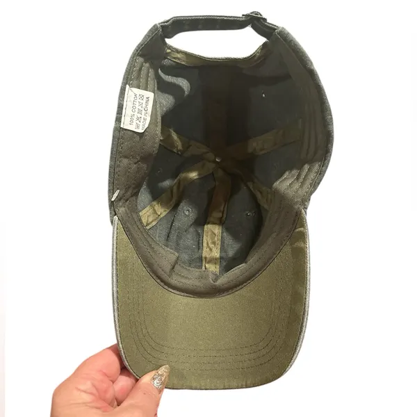 DOG MOM GREEN COTTON BASEBALL CAP HAT - Image 6