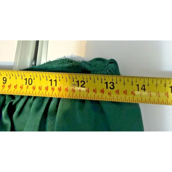 Dress to Success Halter Top Lounging Dress Maxi Women's M Green Satin Open Skirt - Image 6