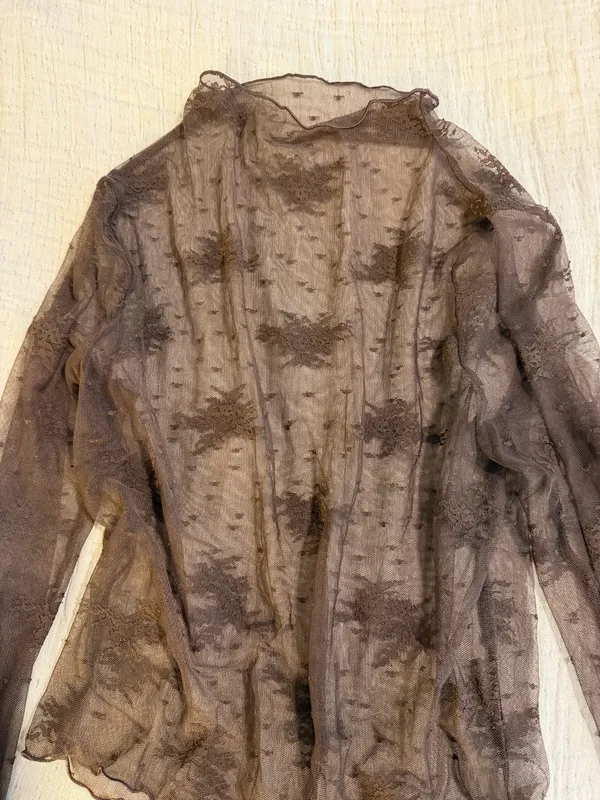 Aerie brown lace undershirt  - Image 3