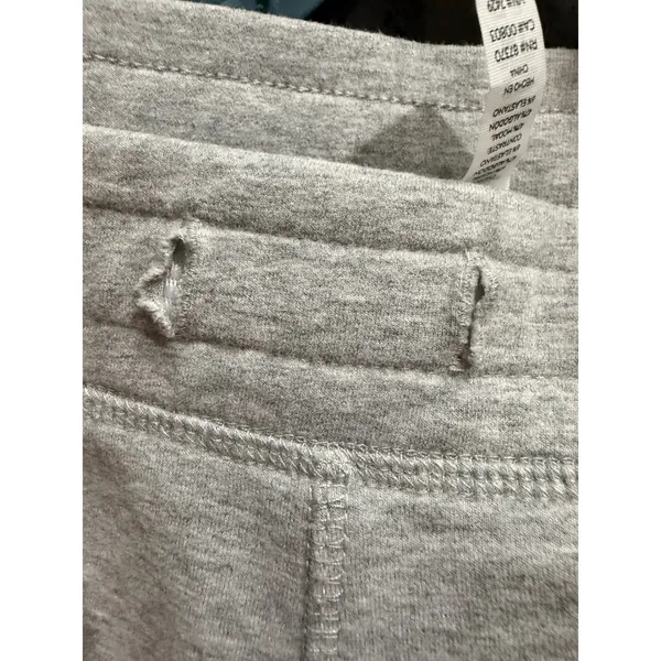 Alo Yoga Urban Moto Sweatpants Heather Grey Ribbed Joggers Womens no drawstring - Image 6