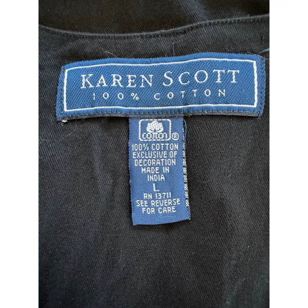 Vintage ‘90s Karen Scott Y2K Millennium Beaded Sequined Embroidered V-Neck Vest - Image 8