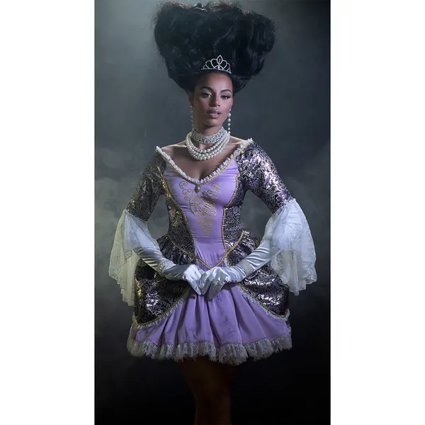 NEW Yandy Bridgerton Regency Queen Dress Costume Size Small - Image 3