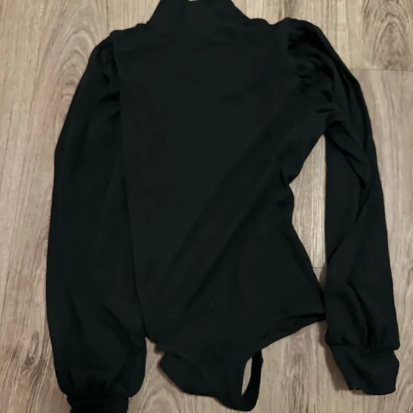 MADEWELL Ribbed Puff-Sleeve Turtleneck Bodysuit size large women’s new - Image 5