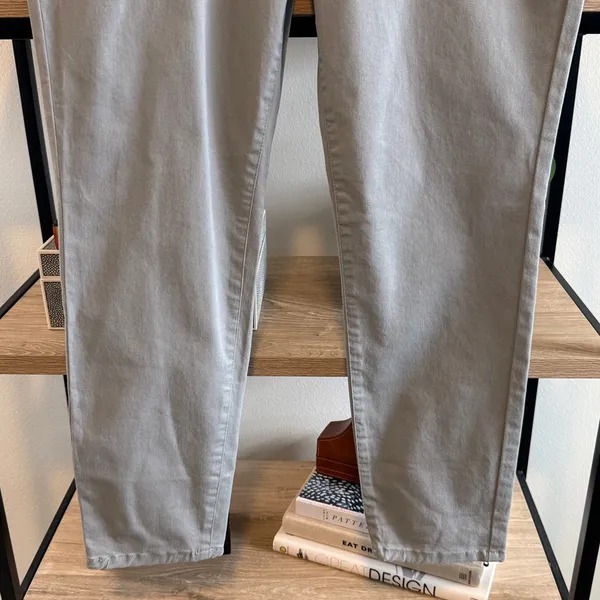 NWT Banana Republic High Rise Twill Woven Ankle Gray Trouser Pant, 10 - Image 3