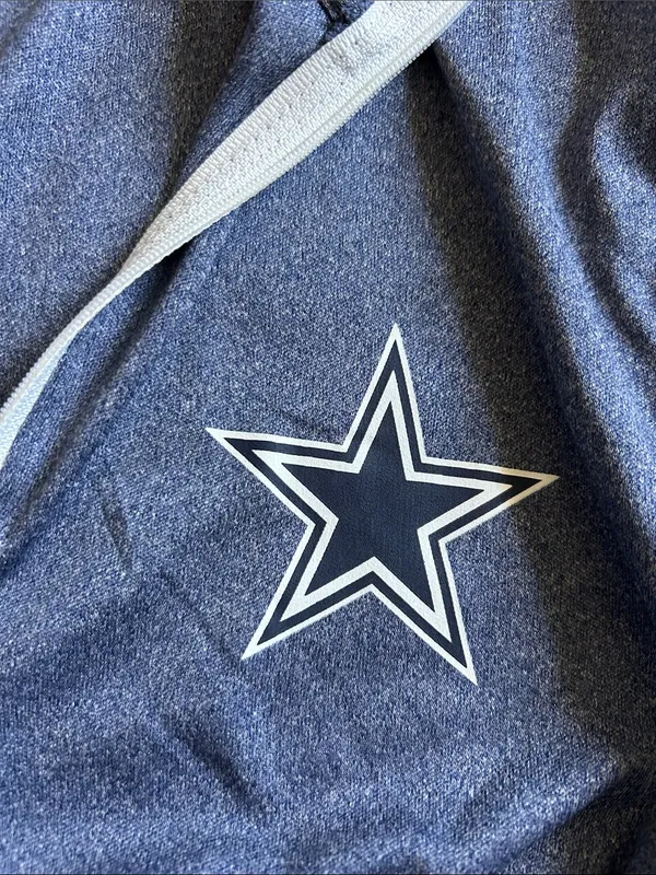 Dallas Cowboys Women’s Long Sleeve Quarter-Zip Pullover - Navy Heather - Image 3