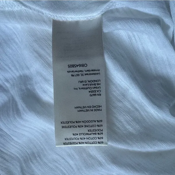 Free People We The Free Aria Trapeze Oversized Top White Medium NWOT - Image 7