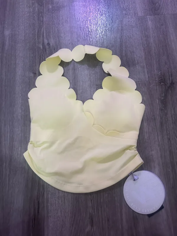 Wiski Active Halter workout tank Yellow - Image 2