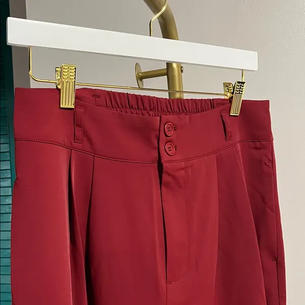 Halara NWT Flex™ High Waisted Zipper Pocket Shirred Straight Leg Work Pant - M - Image 6