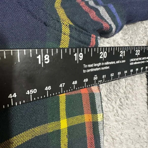 Old Navy Classic‎ Plaid Button Down Shirt Size M Long Sleeve - Image 3