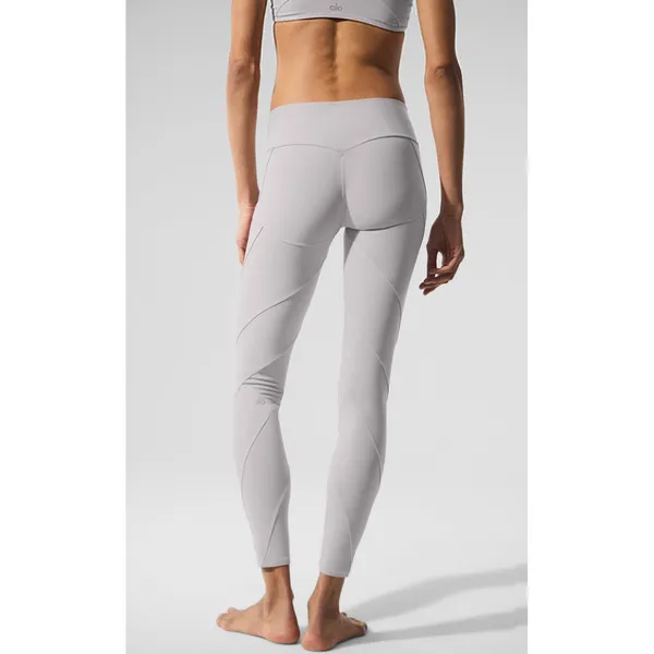 BUNDLE Alo Washed Alosoft Sunray Bra & High-Waist Legging Grey Sky Wash SET XS - Image 7