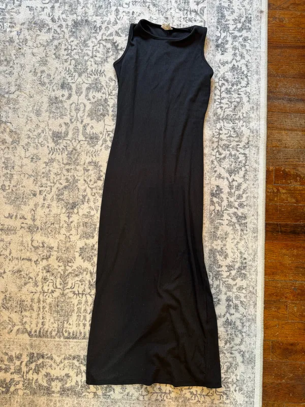Black Bodycon Maxi Dress - Image 2