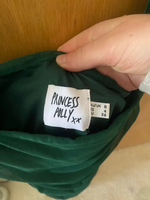 Princess Polly Charvi Mini Forest Green Dress - Image 3