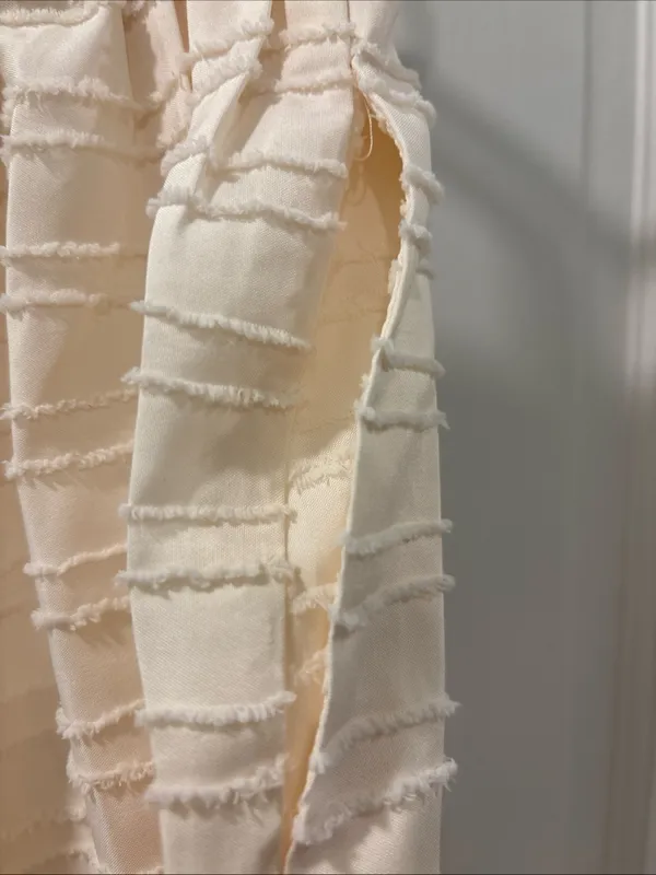 Commence Women’s Trouser Shorts Size Medium Cream Elastic Waist Pull On Stretch - Image 5