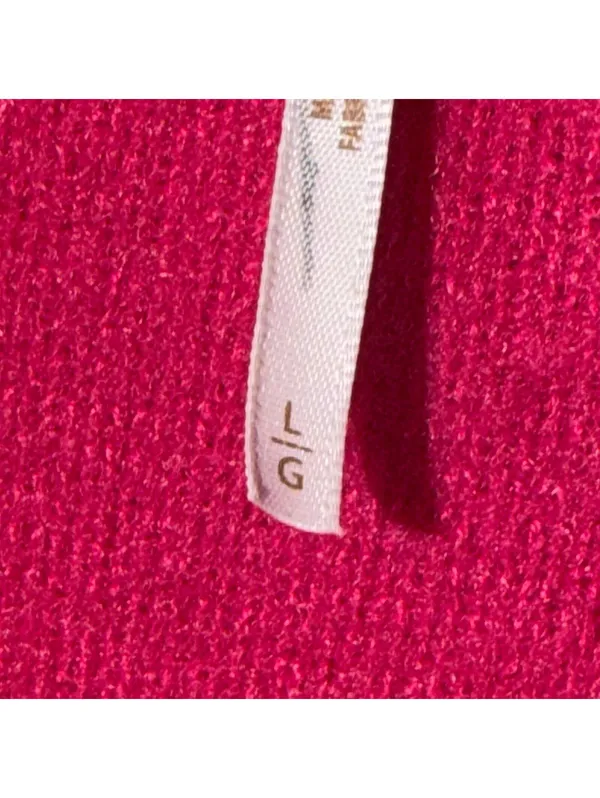 Free People Women’s Hot Pink Cropped Button Cardigan Size Large - Image 6
