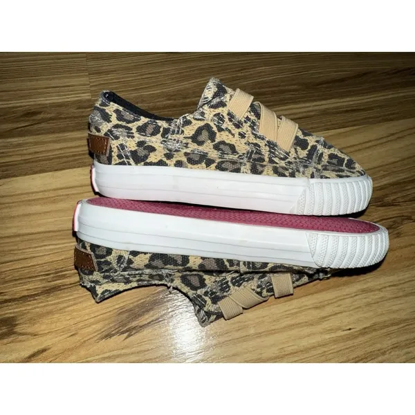 Blowfish NEW‎ Sneakers Girls Size 9c 9 Leopard Print Slip On Malibu Kids Shoes - Image 3