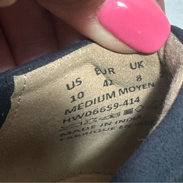 Hush Puppies Bounce Navy Suede Flats Size 10 Workwear Casual Minimalist Comfort‎ - Image 5