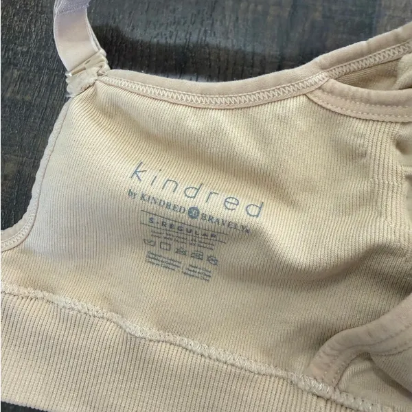 Kindred Bravely Nursing Bra Beige Seamless Maternity Wireless S - Image 6