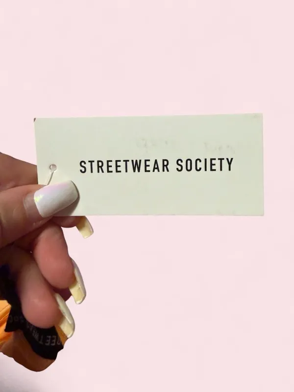 Streetwear Society Asymmetrical Spaghetti Strap Mini Dress in orange - Image 3