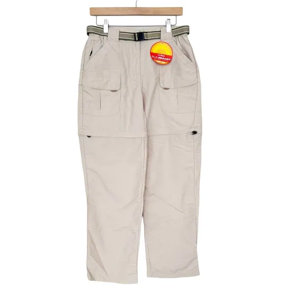 LL Bean Tan Convertible Zip Off Hiking Pants Shorts Sunsmart UPF 50+ Sz S - Image 8