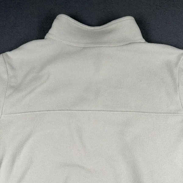 The North Face Fleece Sweater Womens Medium White 1/4 Zip Mock Neck Pullover - Image 11