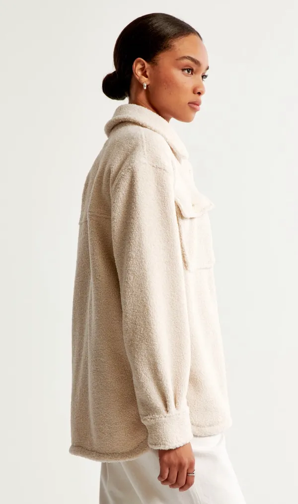 Abercrombie sherpa shirt jacket - Image 3