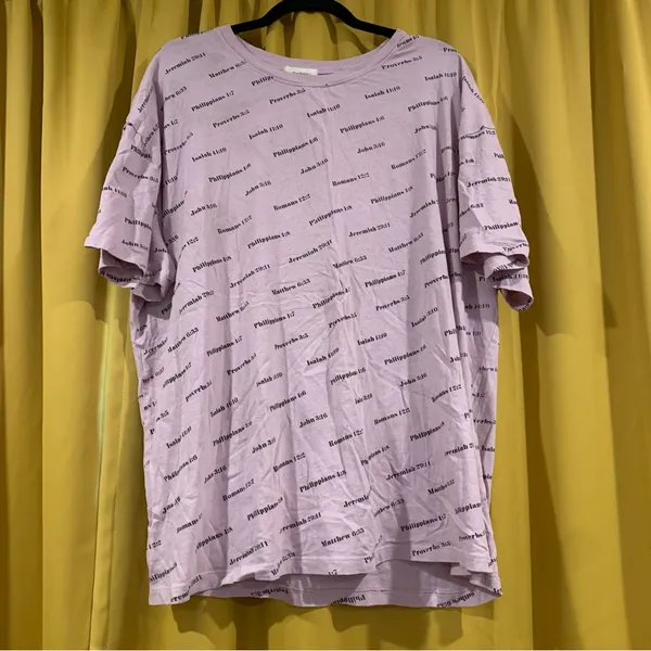 Scripture Plus T Shirt Purple Size 3X - Image 2