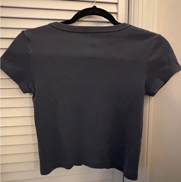 Navy Blue Baby Tee Shirt - Image 2