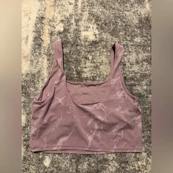 All In Motion Marble Patterned Purple Women's Tank - Image 3