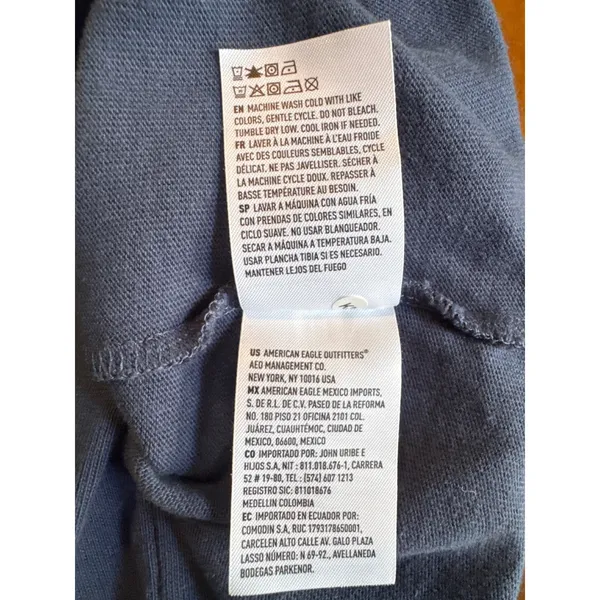American Eagle Navy Blue Ruffle Skort Womens Large Cotton Jersey Mini Skirt‎ L - Image 6